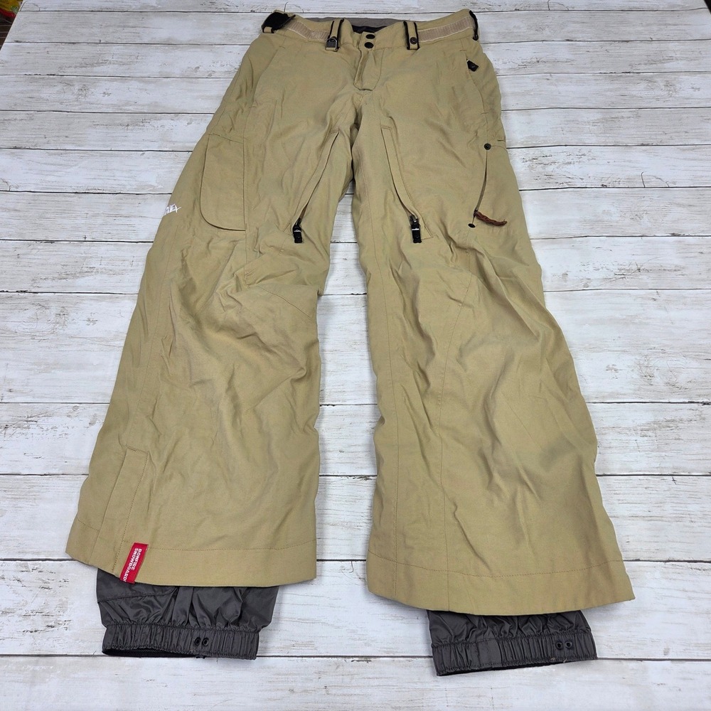 Bonfire Snowboard Pants Women XS Tan Aura Insulated Ski Winter Cargo Pockets